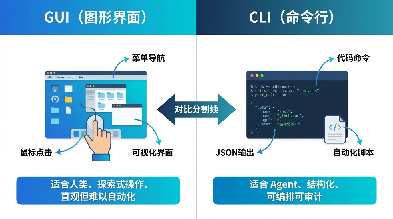 GUI vs CLI 对比